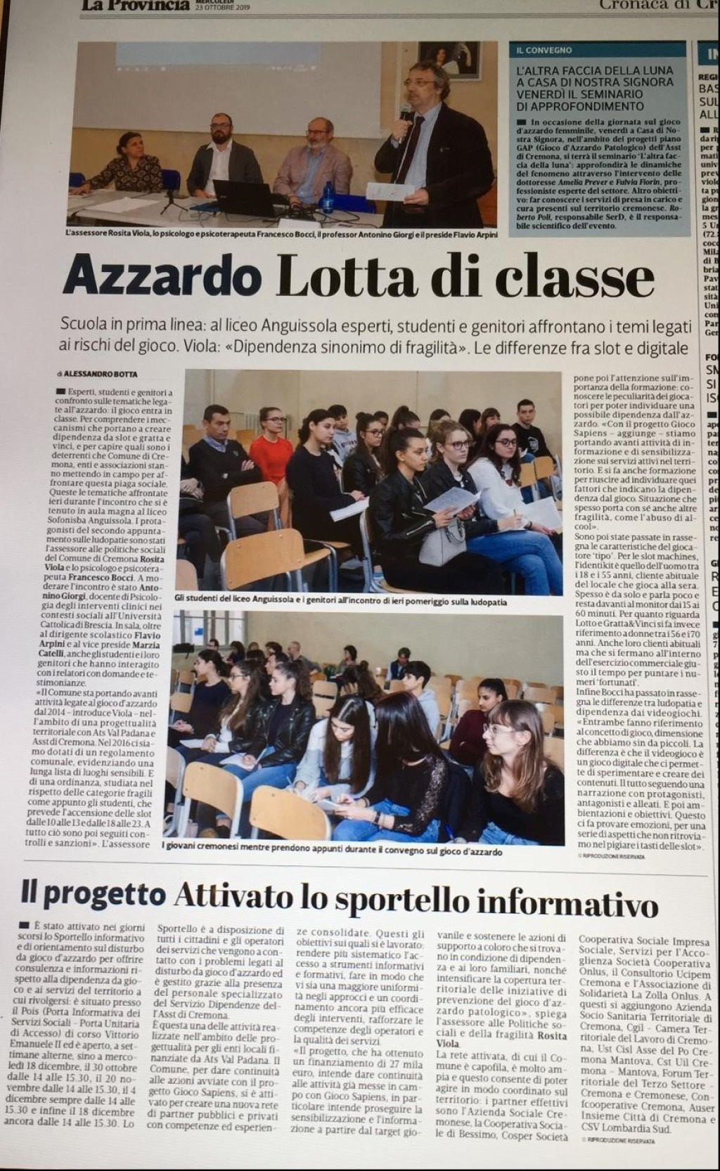 incontro del 22 ottobre