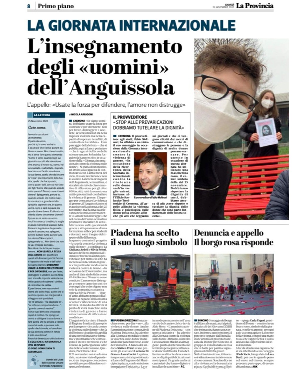 25/11/2020 - Contro la violenza sulle donne