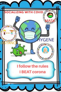 Socializing with Covid Poster